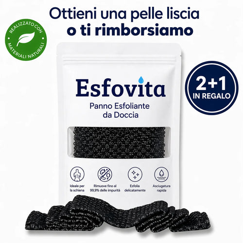 Panno esfoliante da doccia | Esfovita