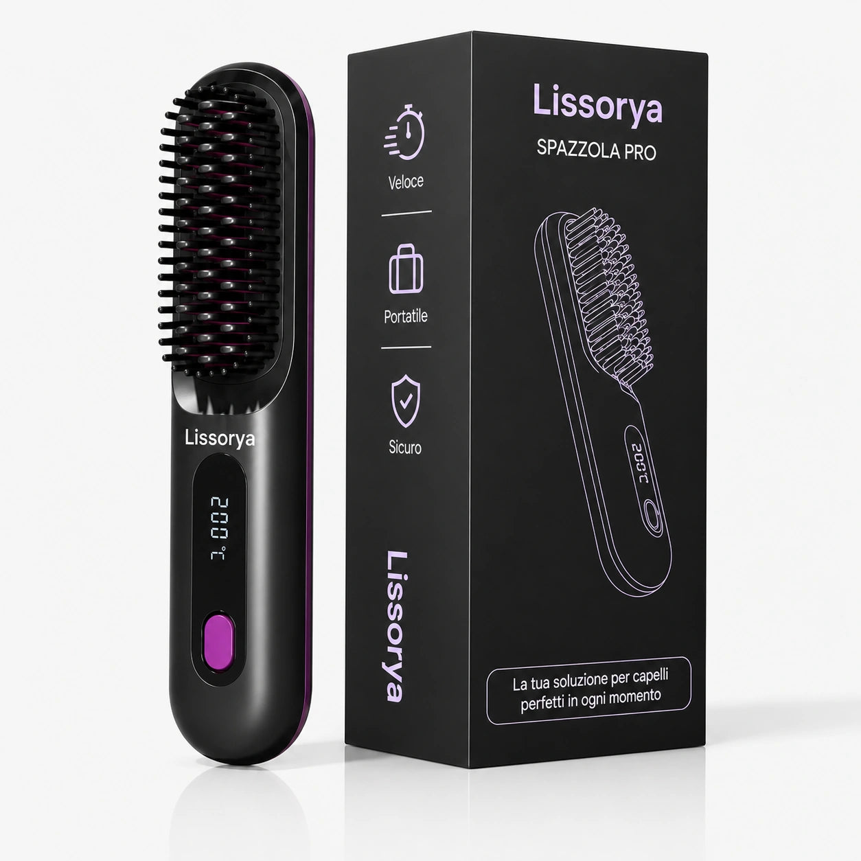 Lissorya™ | Spazzola per Capelli Corti