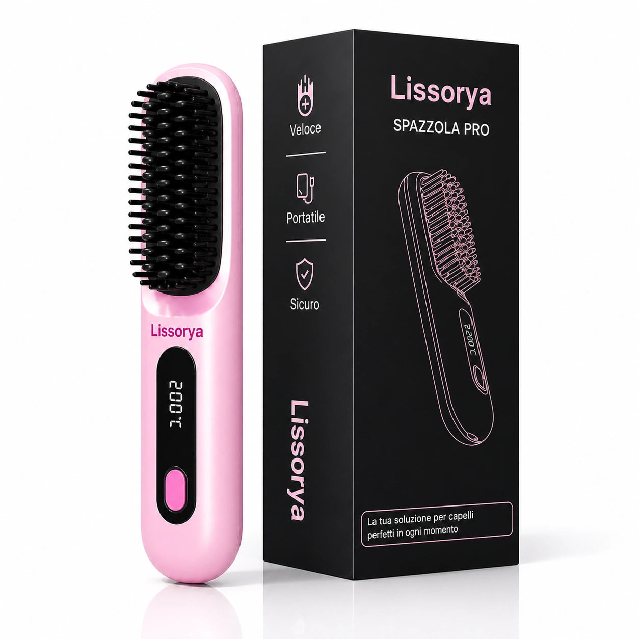 Lissorya™ | Spazzola per Capelli Corti