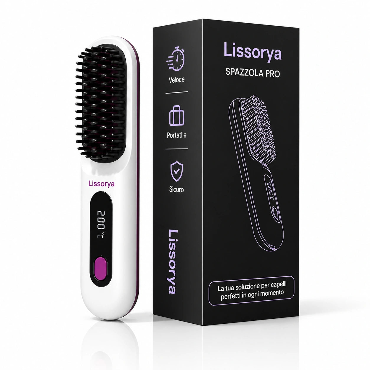 Lissorya™ | Spazzola per Capelli Corti