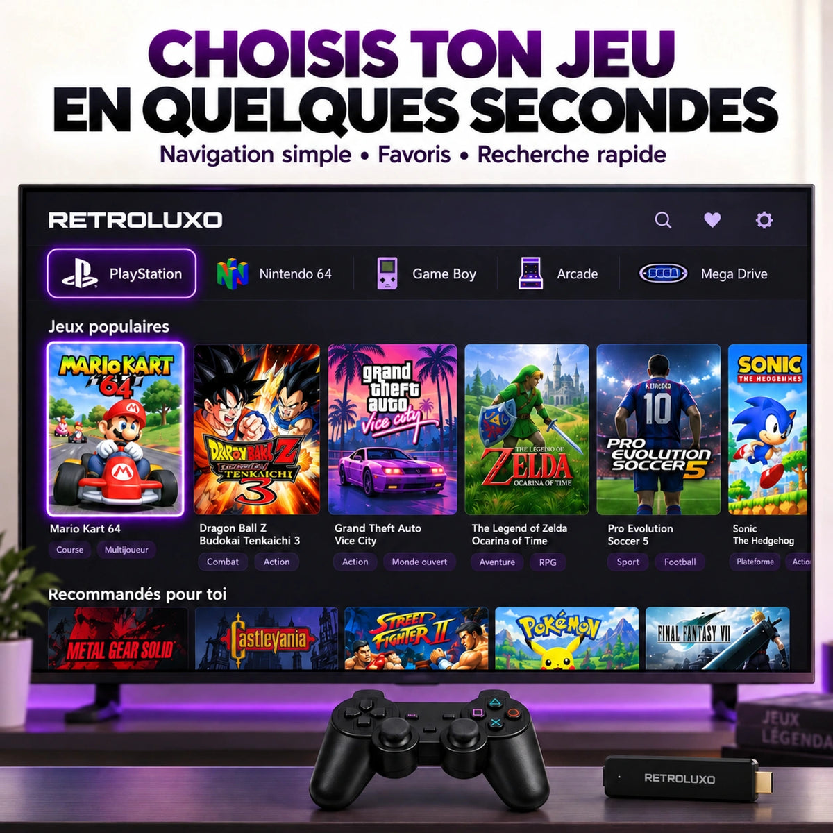 RetroLuxo | L'Expérience Rétro Gaming