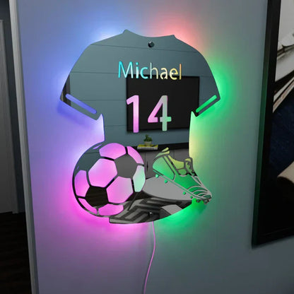 LumiFut | Espejo LED de Fútbol Personalizado