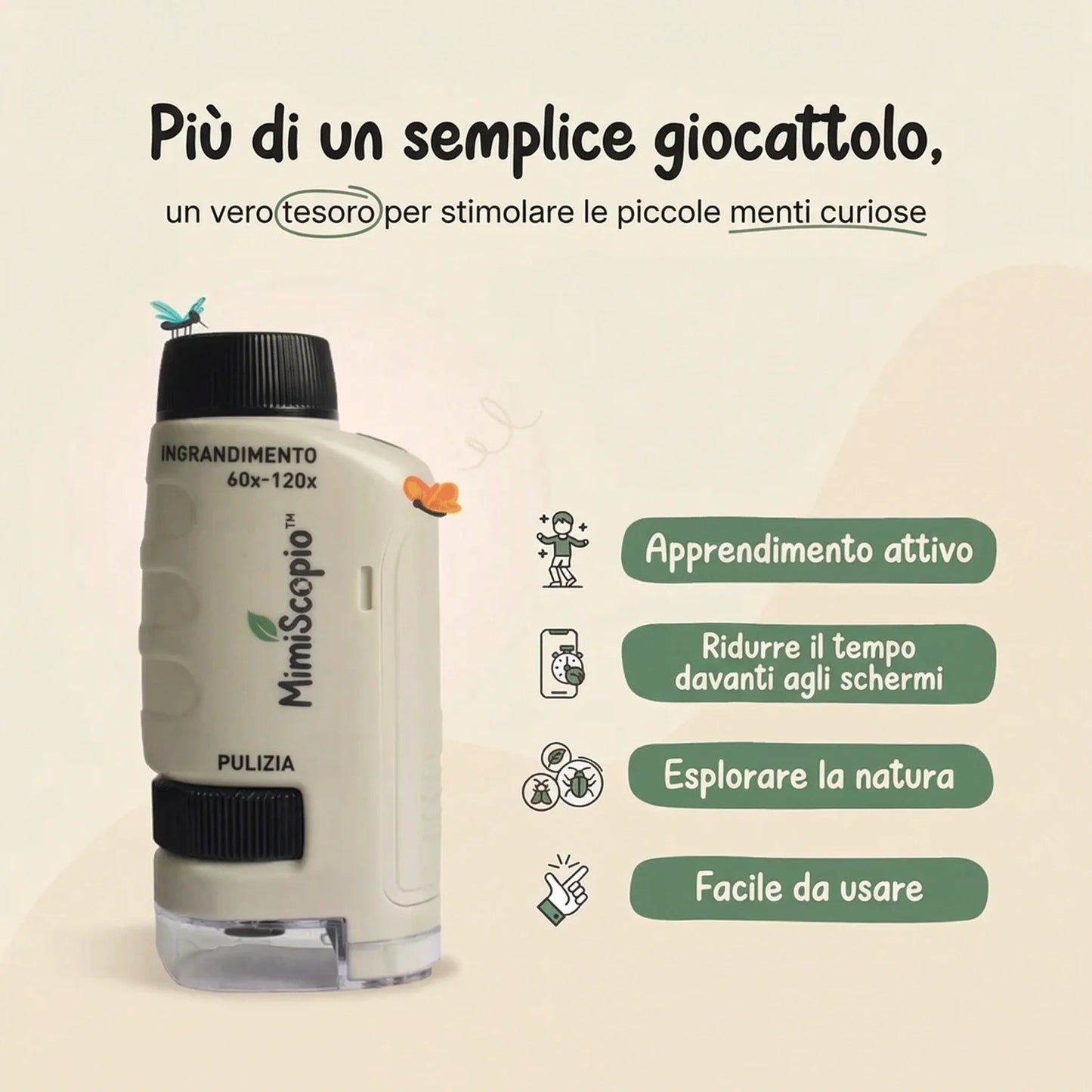 MiniScopio™ | Microscopio portatile per bambini